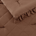 Ruffled Quilted Microfiber Comforter