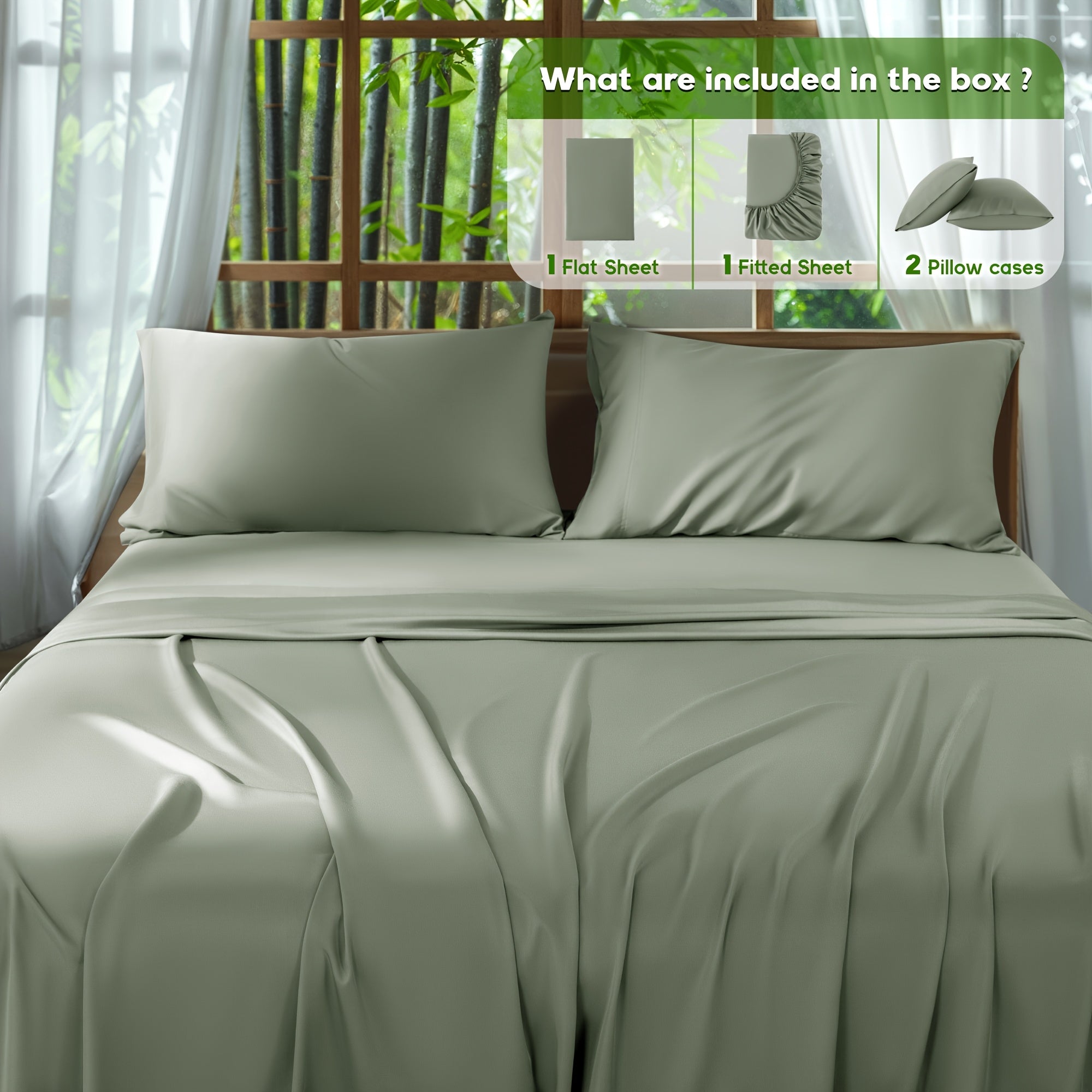Cooling Bamboo Bed Sheet Set