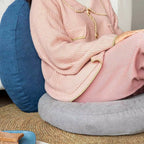 Soft Thickened Fabric Round Cushion - Set of 2