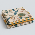 Cotton Floral Boho Throw Blanket