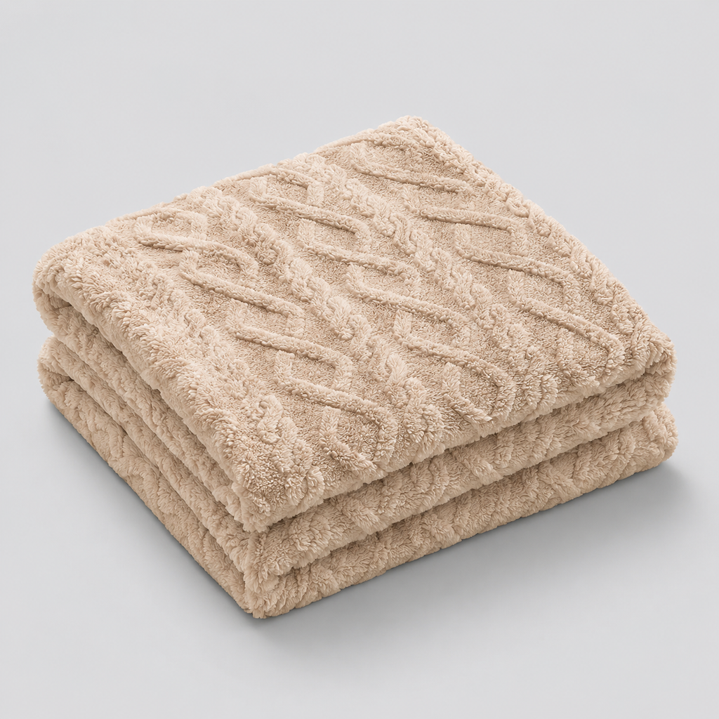 Fluffy Coral Velvet Throw Blanket