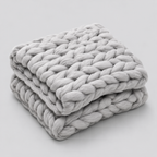 Handwoven Wool Knitted Blanket