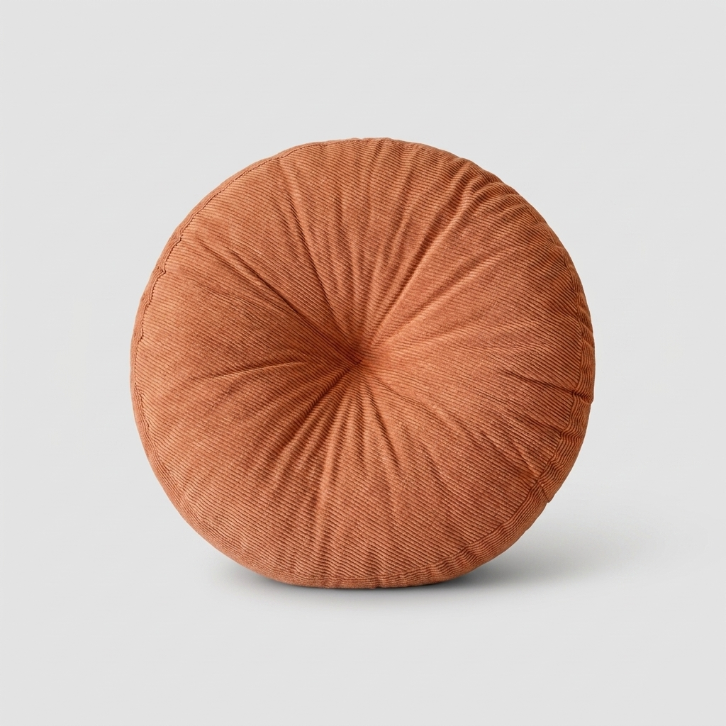 Soft Thickened Fabric Round Cushion - Set of 2