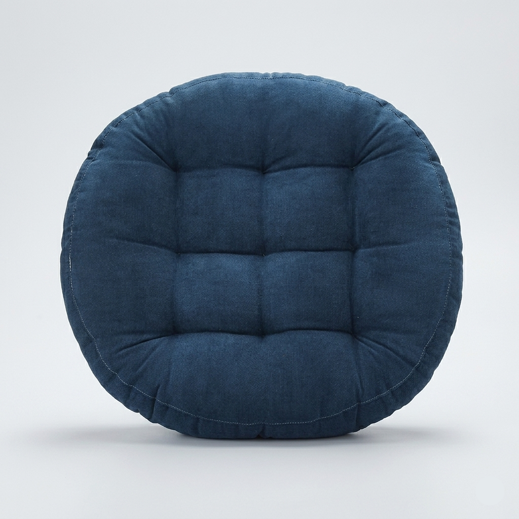 Tufted Corduroy Round Cushion - Set of 2
