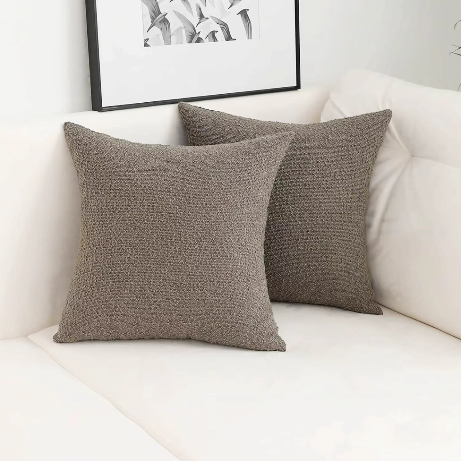 Curly Lamb Wool Cushion Cover - Set of 2