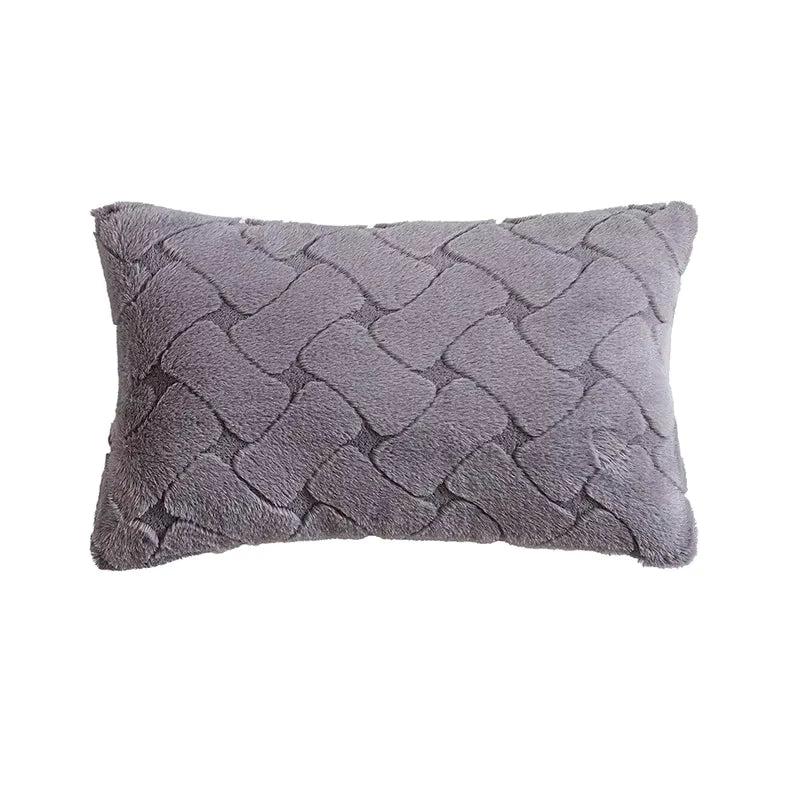 Imitation Rabbit Fur Pillow Cover - Set of 2