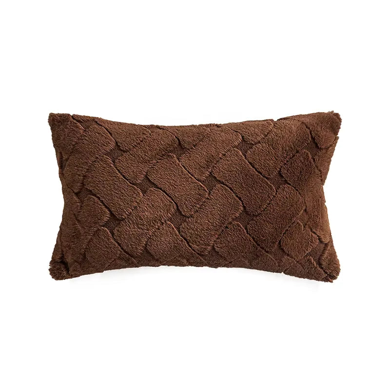 Imitation Rabbit Fur Pillow Cover - Set of 2