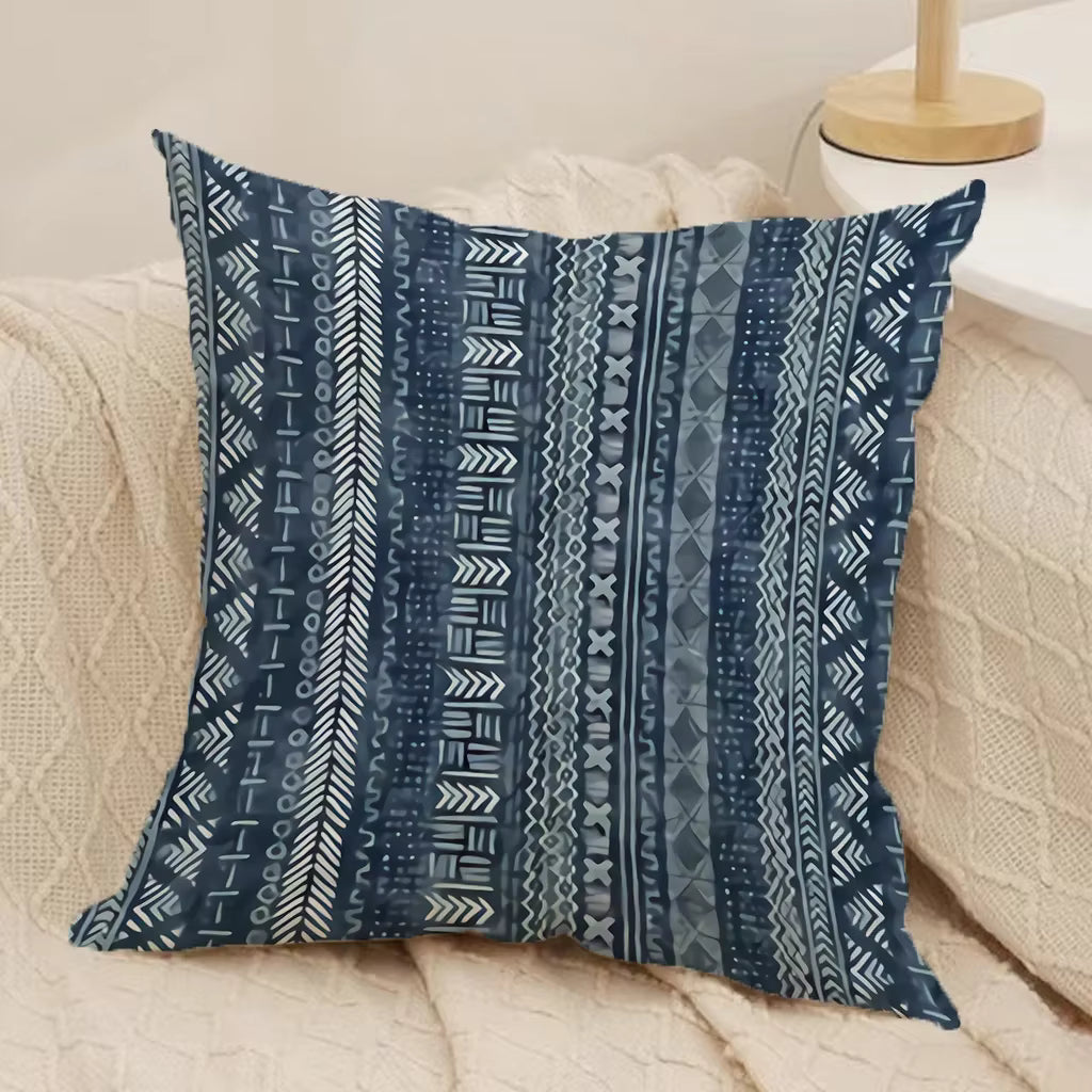 Handmade Geometric Pattern Cushion Cover - Set of 4