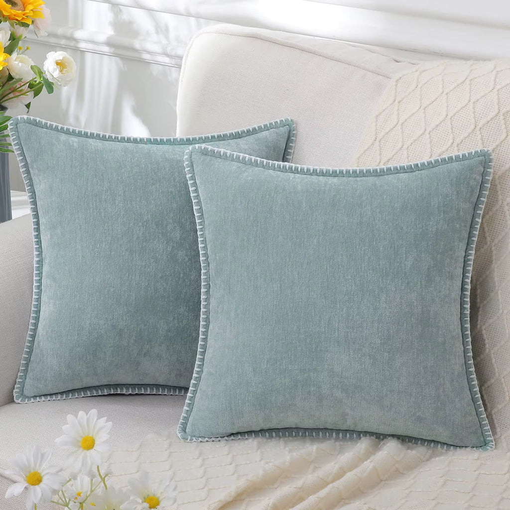 Soft Chenille Cushion Cover - Set of 2
