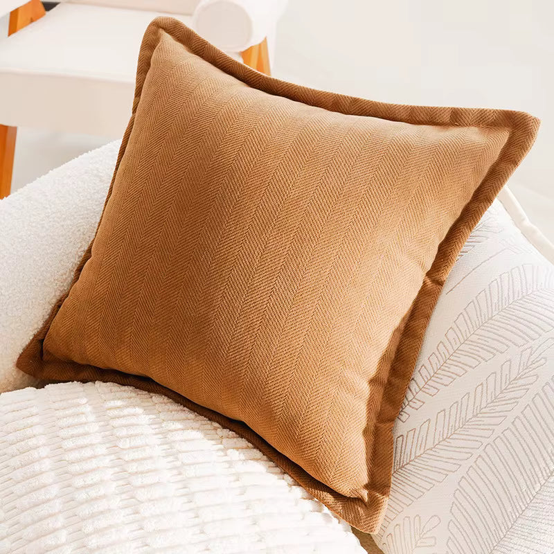 Stamped Fabric Waist Cushion Cover - Set of 2
