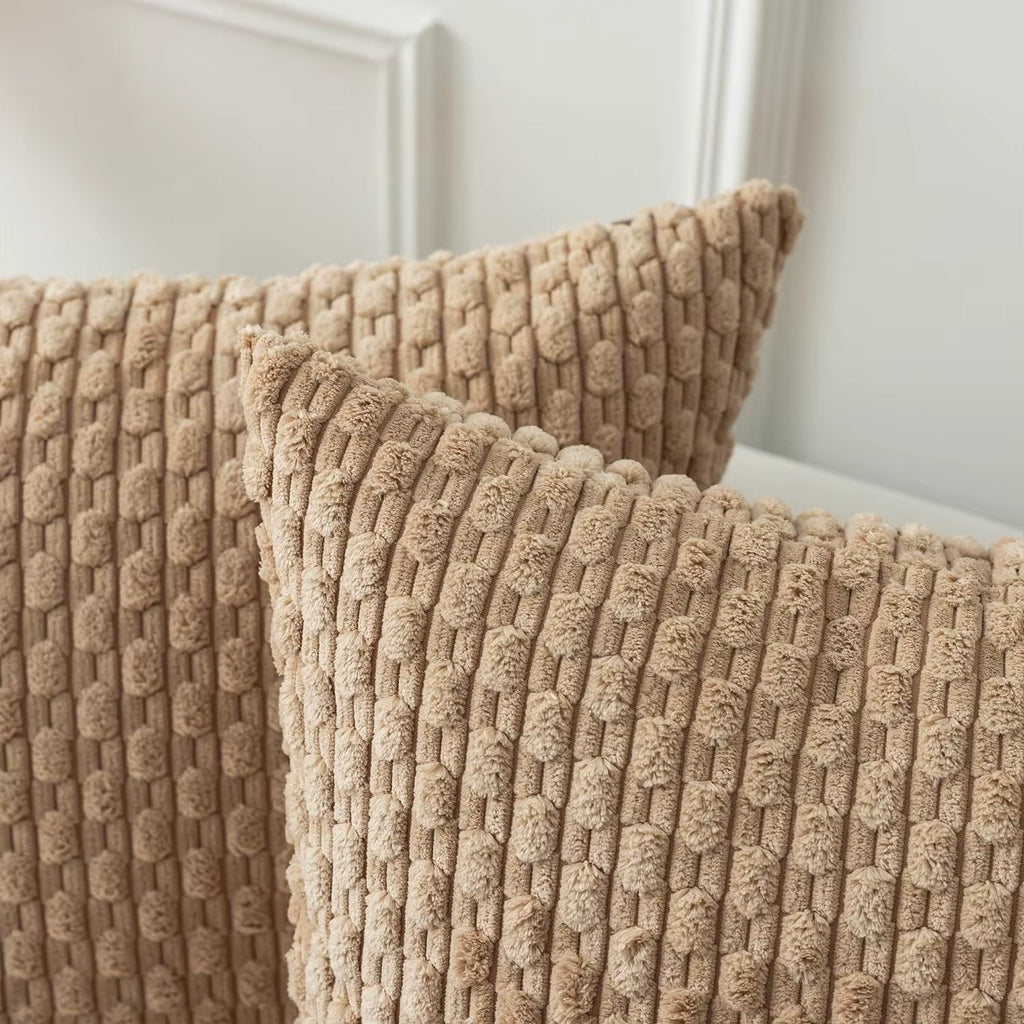 Striped Corduroy Cushion Cover - Set of 2