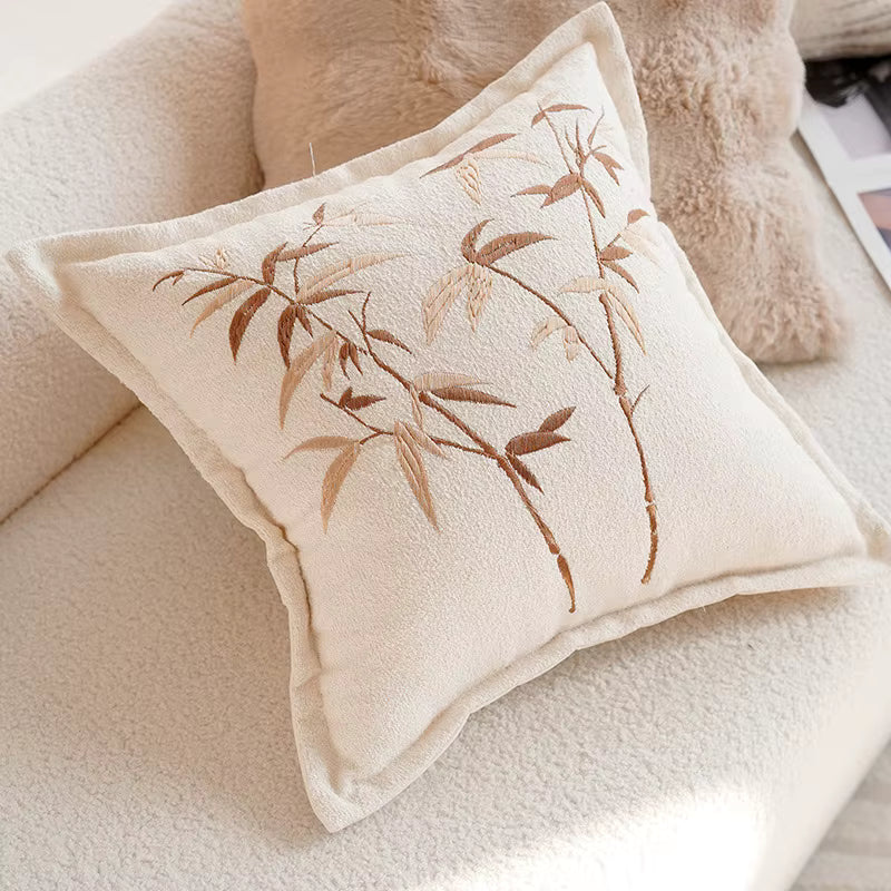 Embroidered Cotton Cushion Cover - Set of 4