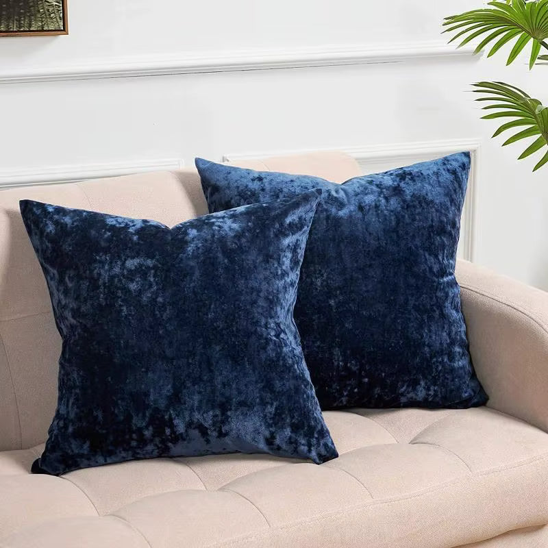 Solid Velvet Cushion Cover - Set of 2
