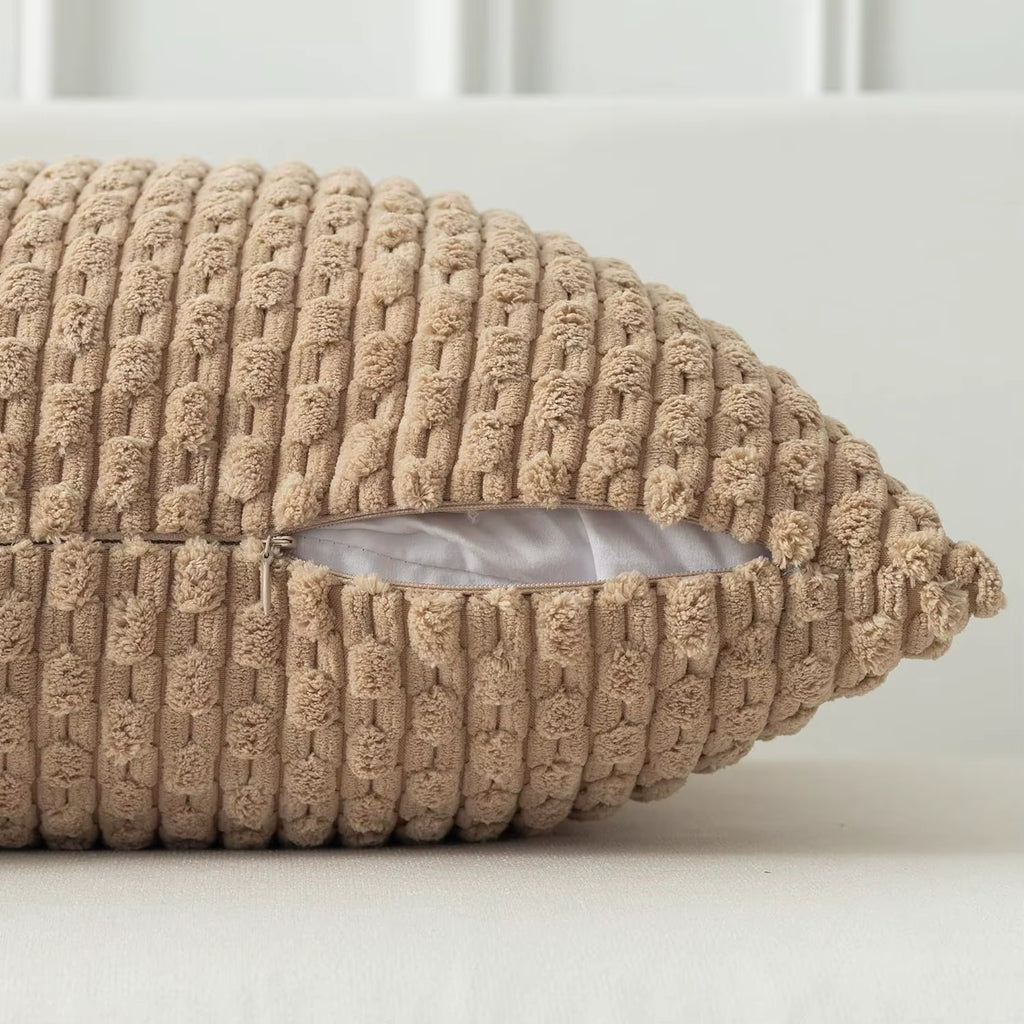 Striped Corduroy Cushion Cover - Set of 2