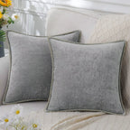 Soft Chenille Cushion Cover - Set of 2