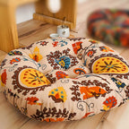 Boho Print Cotton Round Pillow - Set of 2