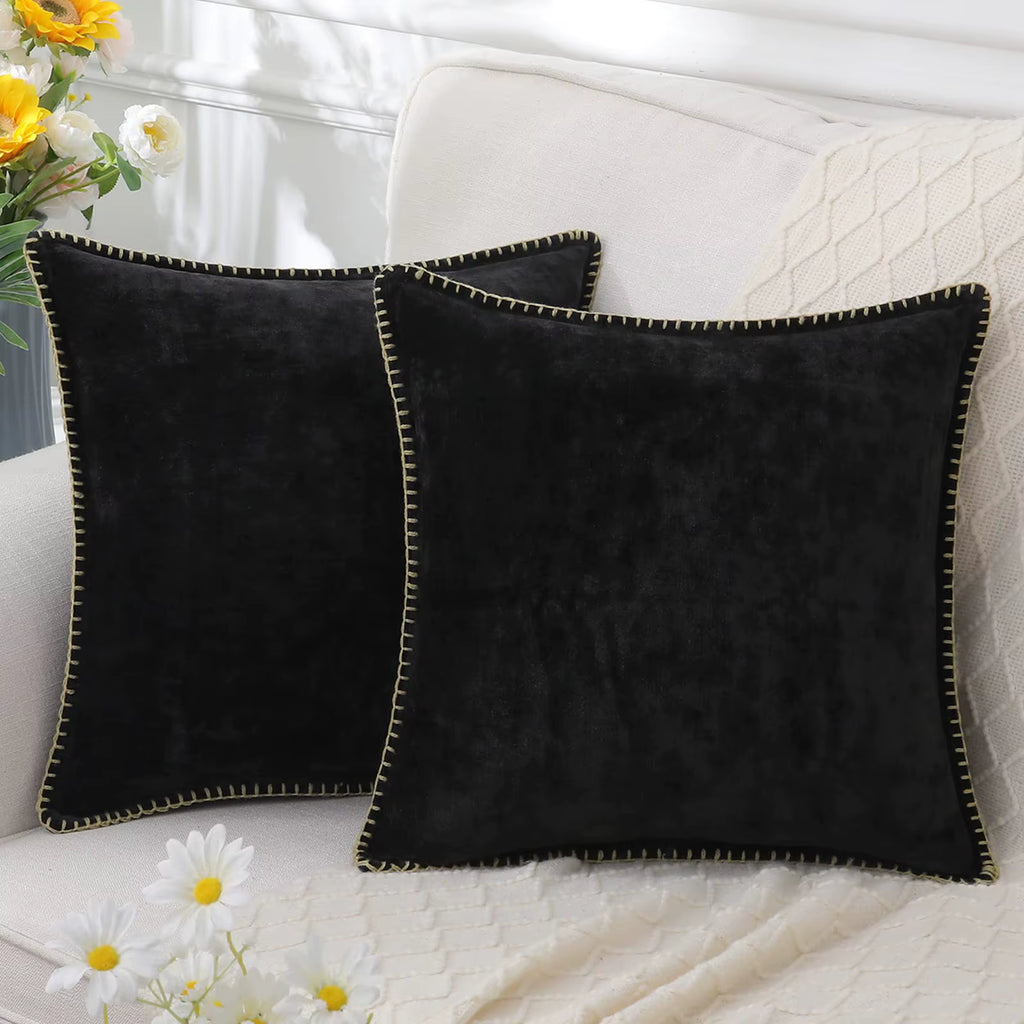 Soft Chenille Cushion Cover - Set of 2