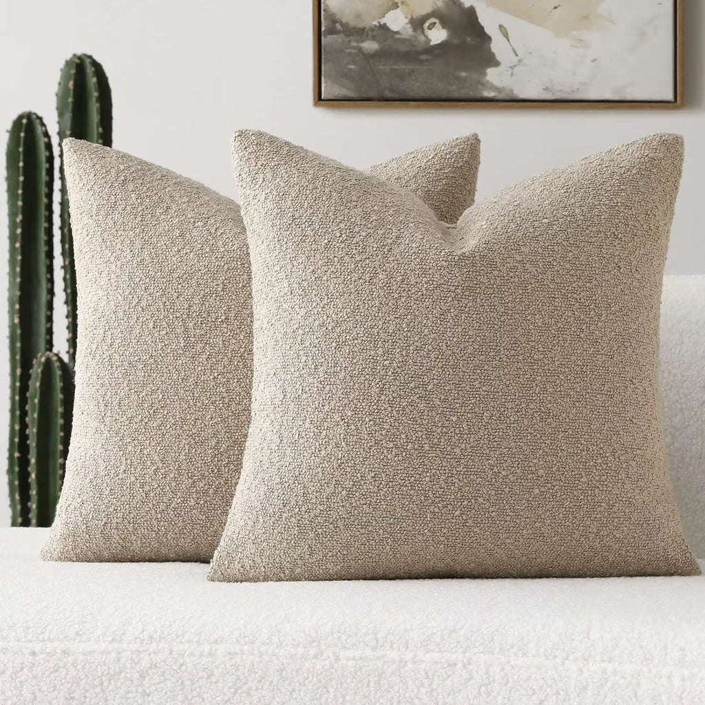 Curly Lamb Wool Cushion Cover - Set of 2