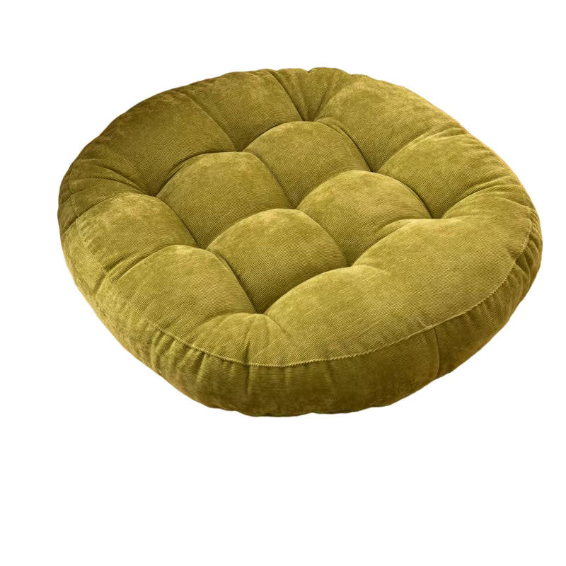 Tufted Corduroy Round Cushion - Set of 2