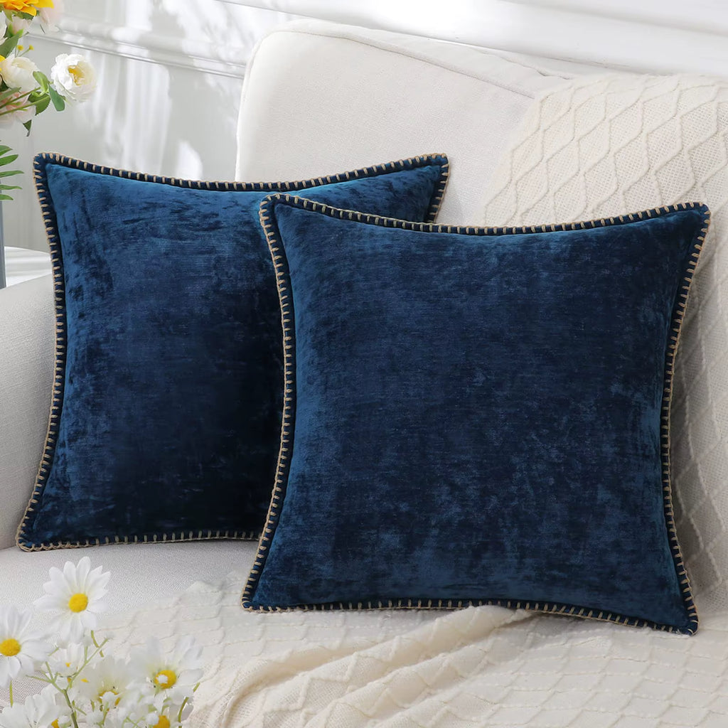 Soft Chenille Cushion Cover - Set of 2