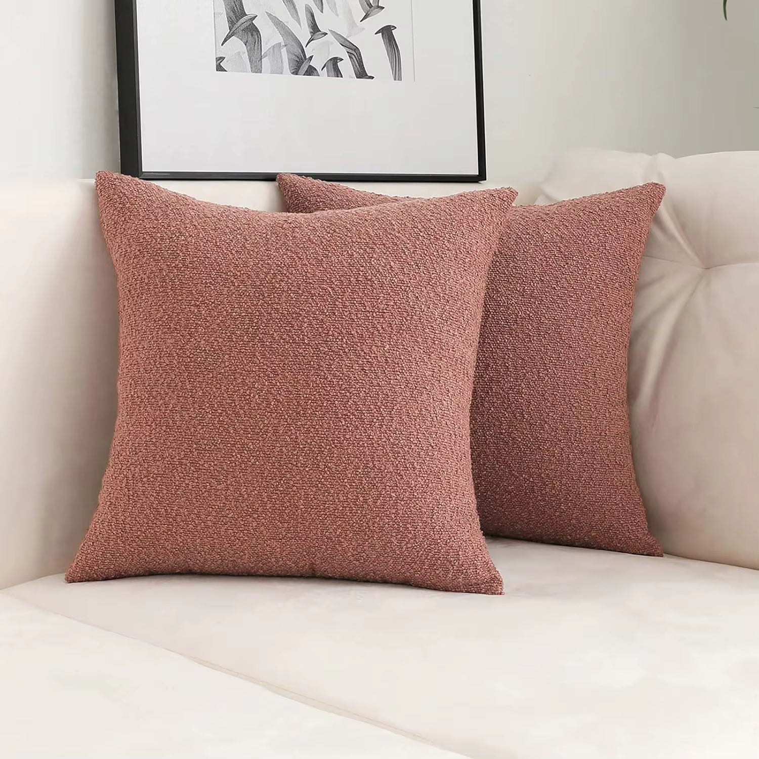 Curly Lamb Wool Cushion Cover - Set of 2