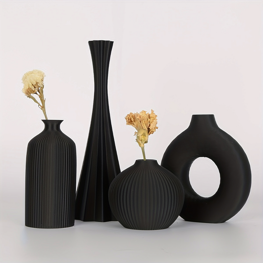 Abstract Sculptural Vase Set