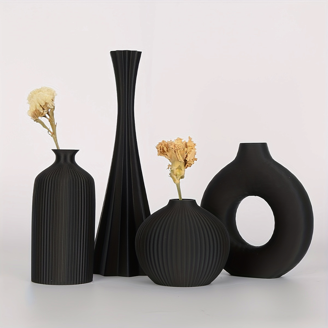 Abstract Sculptural Vase Set