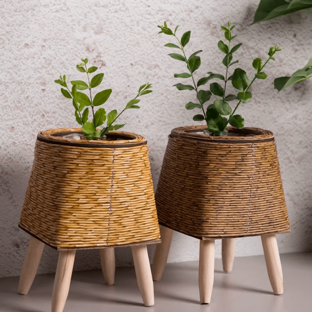Rattan Woven Plant Pot