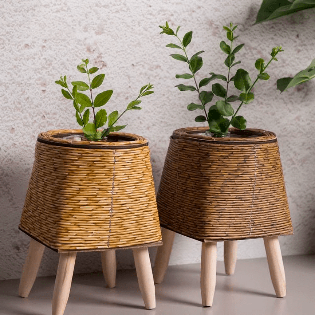 Rattan Woven Plant Pot