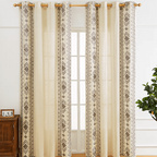 Linen Boho Curtain Panels