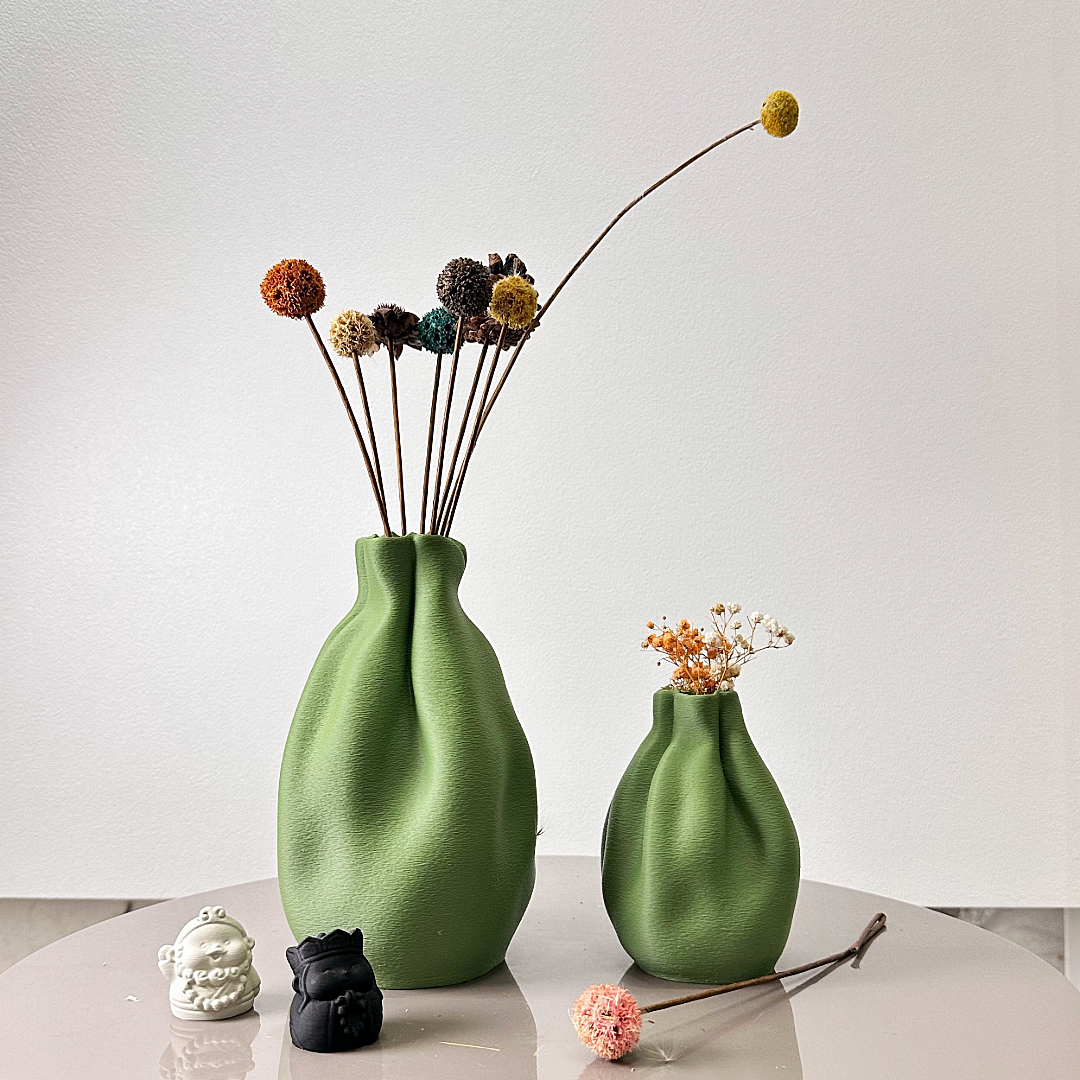 Soft Fold Sculptural Vase