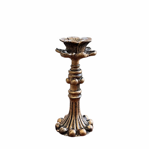 Bronze Resin Taper Candle Holder
