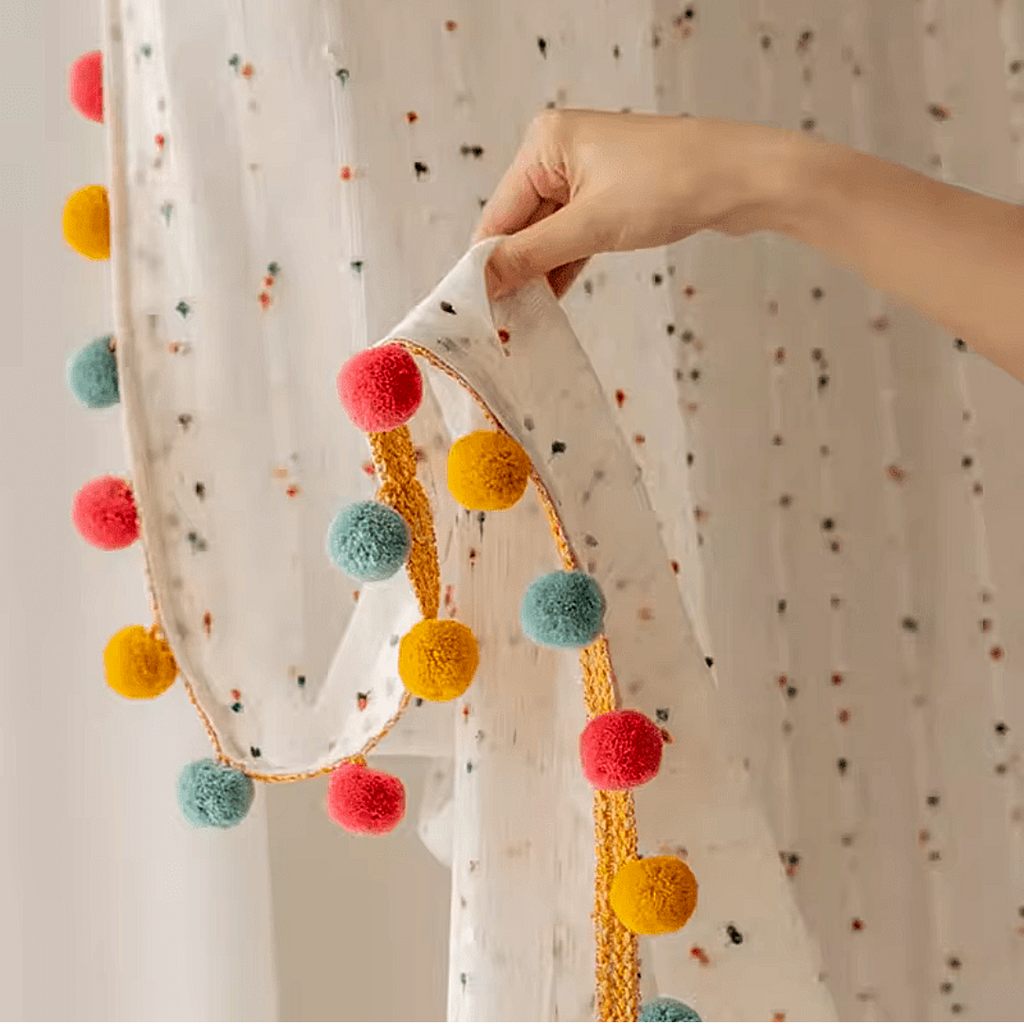 Retro Cotton Linen Sheer Curtains