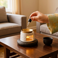 Ceramic Oil Burner & Incense Diffuser Set