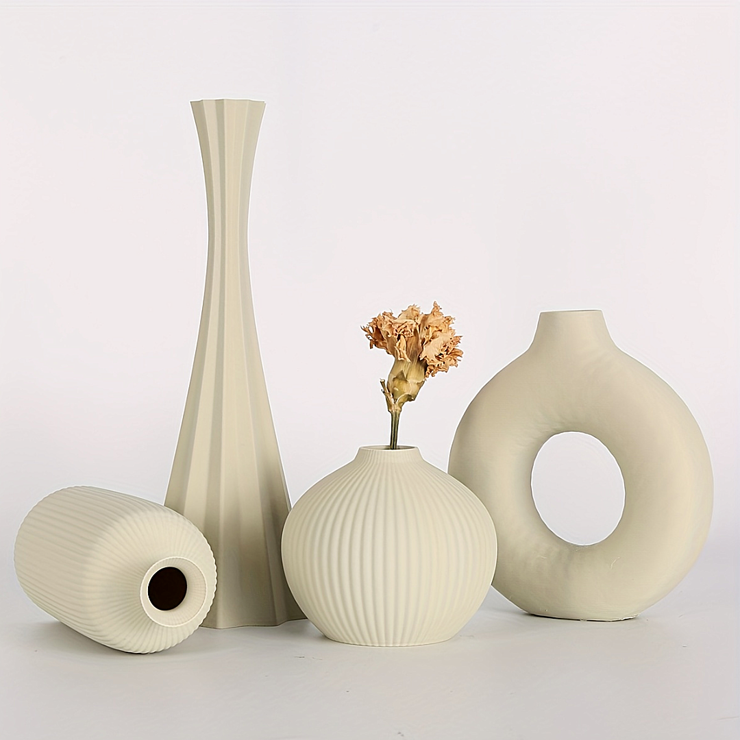 Abstract Sculptural Vase Set