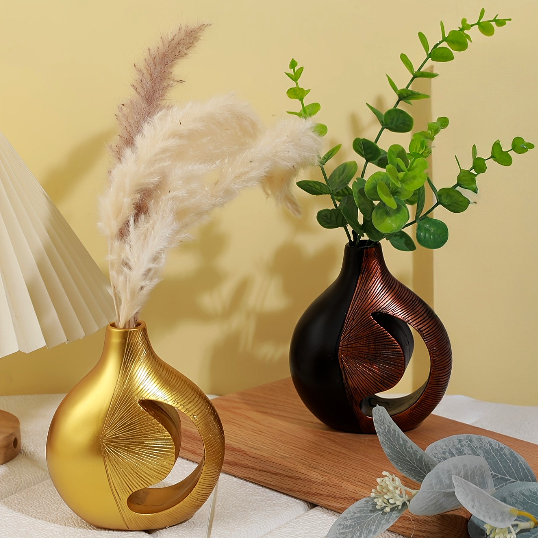 Resin Crescent Shape Vase
