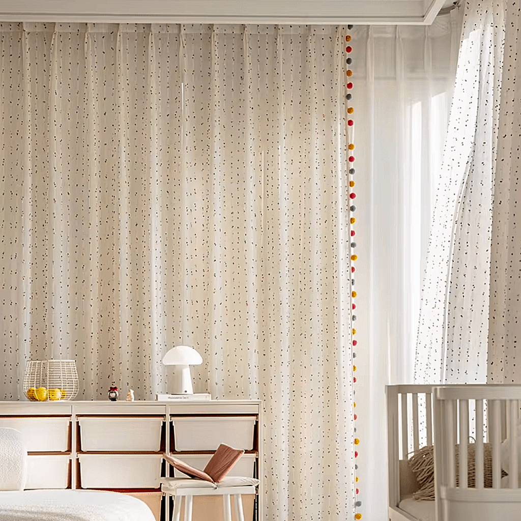 Retro Cotton Linen Sheer Curtains