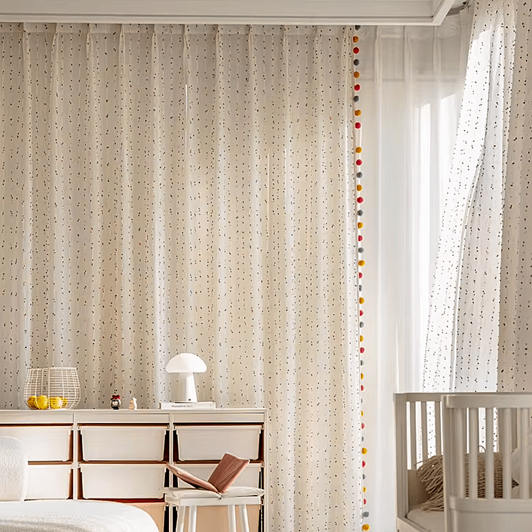 Retro Cotton Linen Sheer Curtains