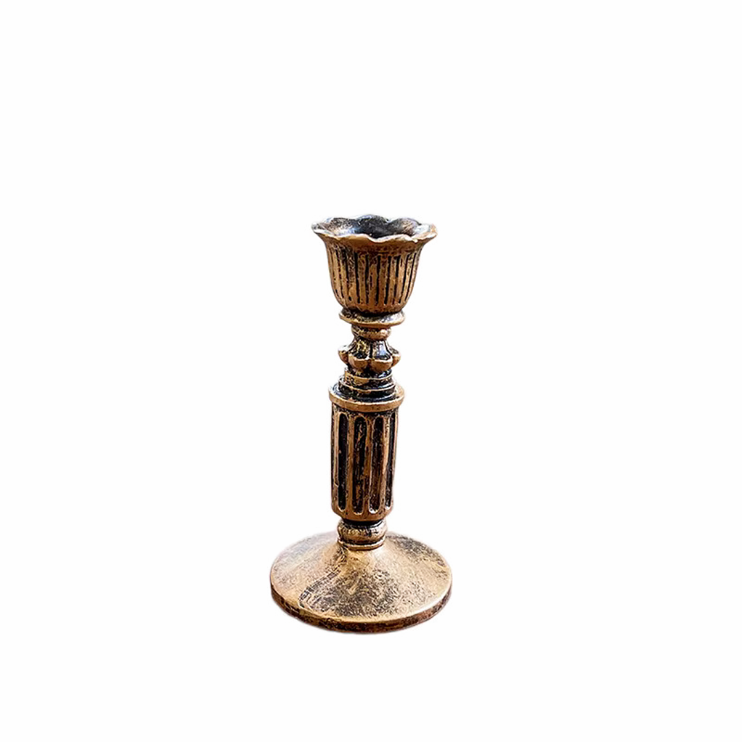 Bronze Resin Taper Candle Holder