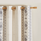 Linen Boho Curtain Panels