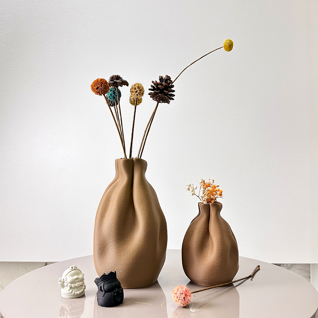 Soft Fold Sculptural Vase