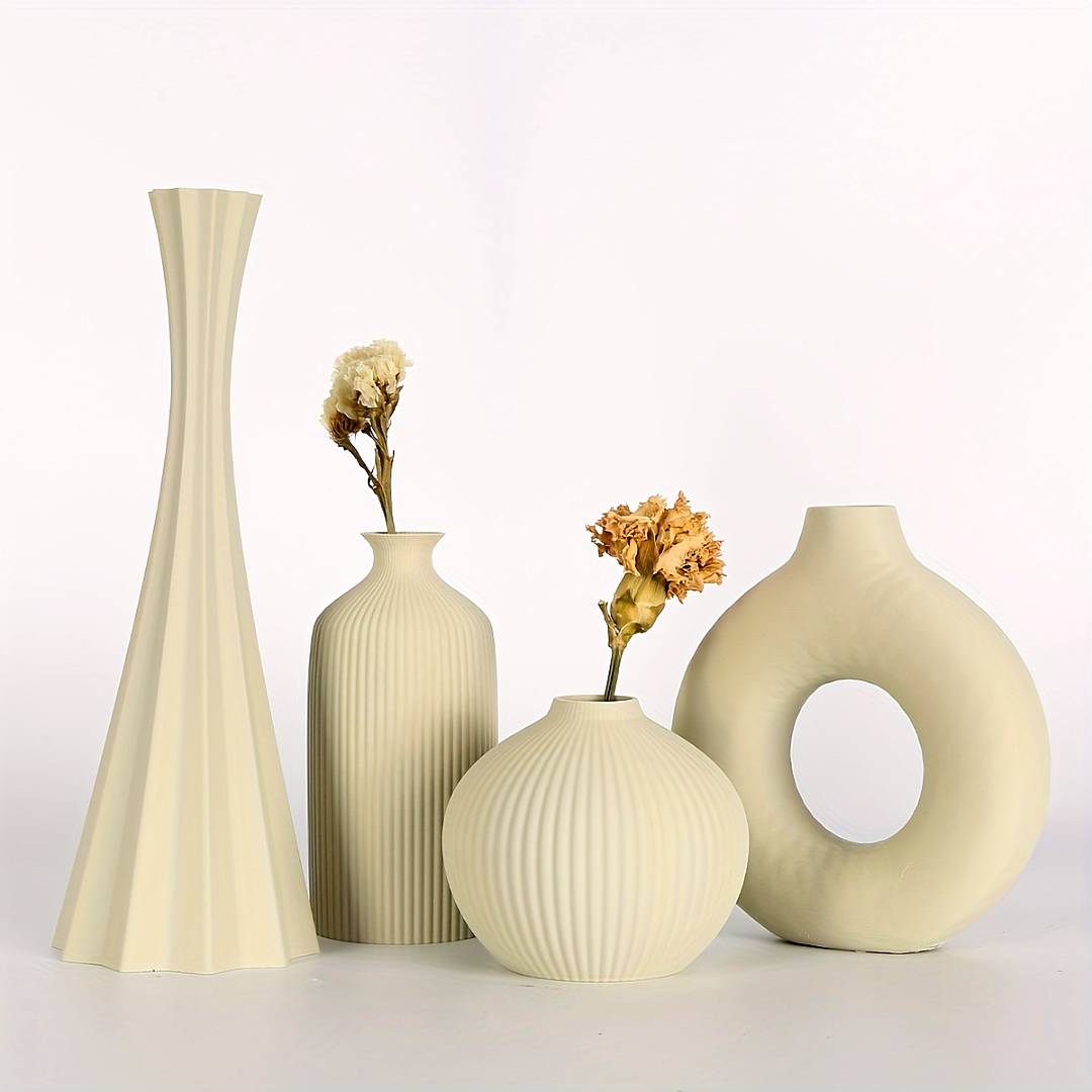 Abstract Sculptural Vase Set