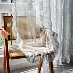 Floral Embroidered Lace Curtains