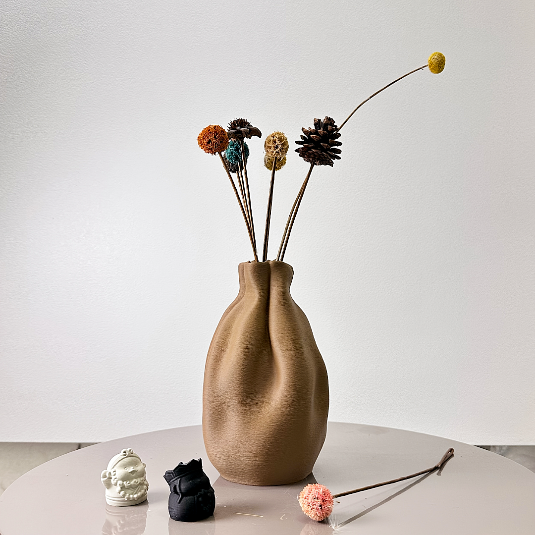 Soft Fold Sculptural Vase