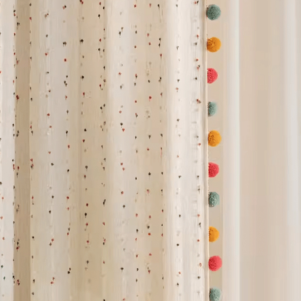 Retro Cotton Linen Sheer Curtains