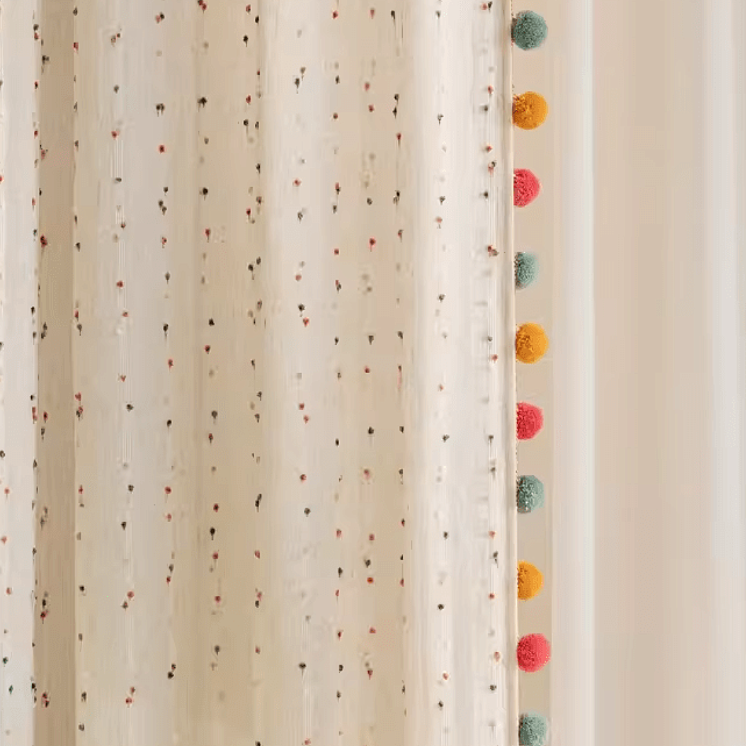 Retro Cotton Linen Sheer Curtains