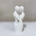 Connected Hearts Couple Sculpture