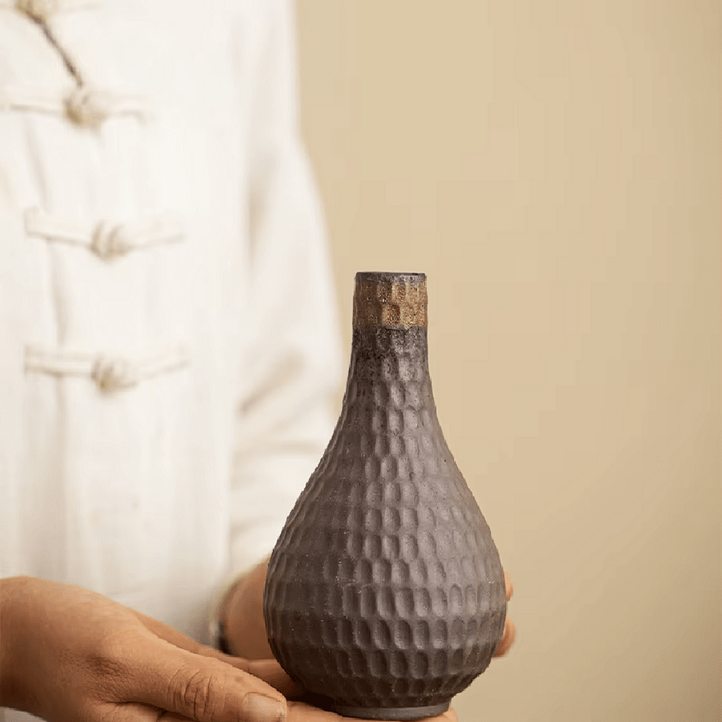 Hand-Textured Ceramic Vases