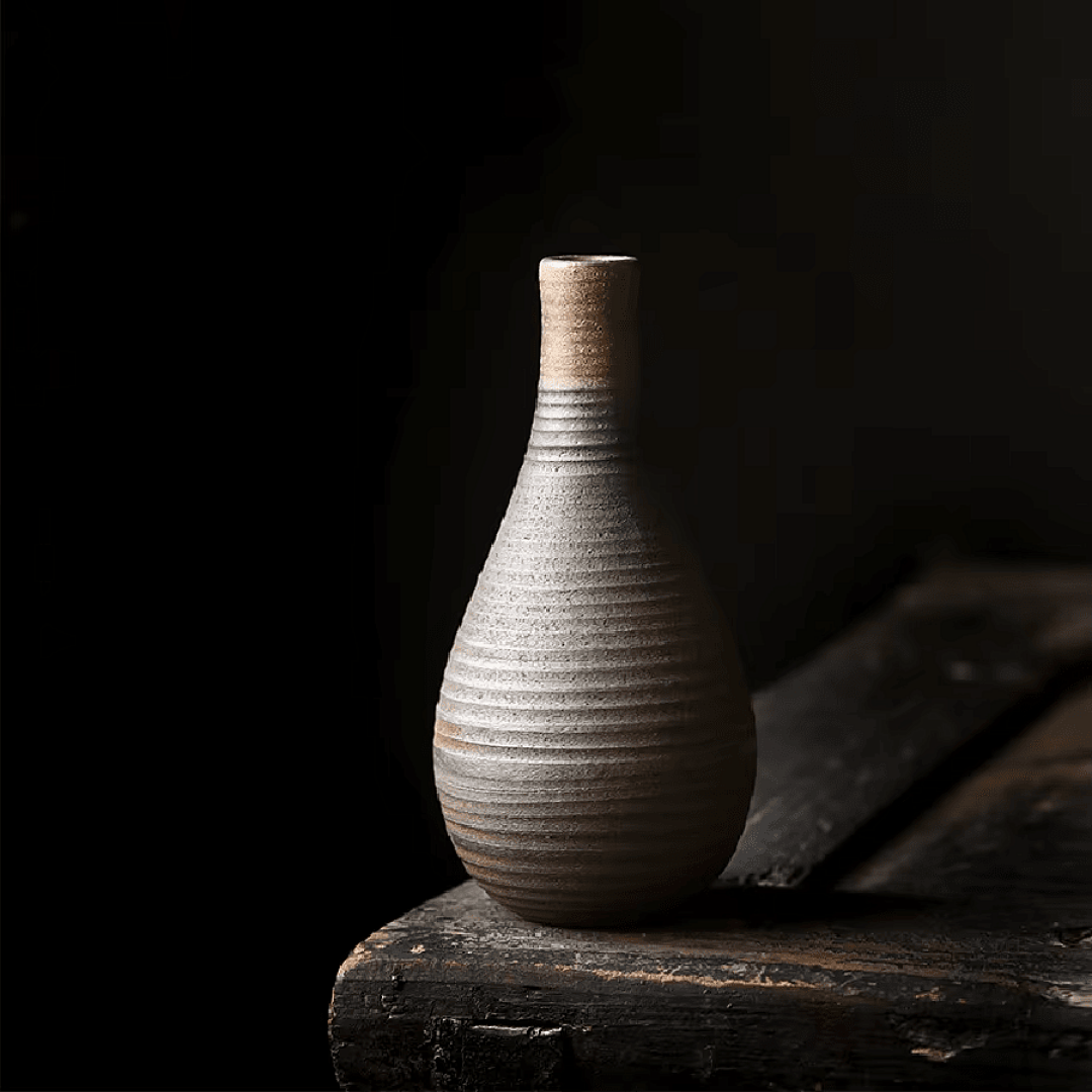 Textured Ceramic Vase Set