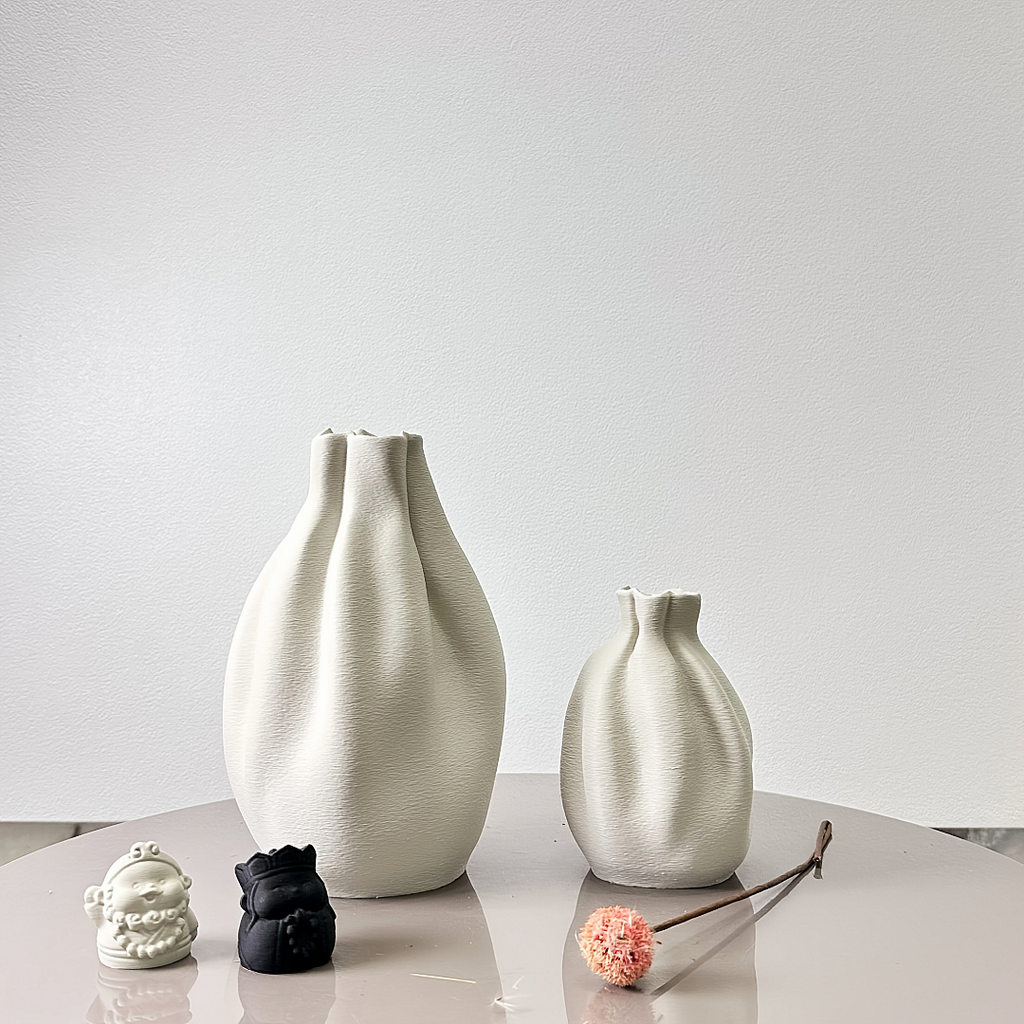 Soft Fold Sculptural Vase